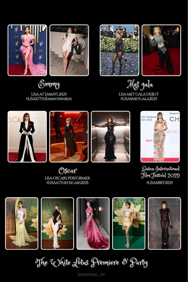 wipping_yp's tweet photo. This year was LISA’s iconic fashion era. 
She kept serving and I’m not ready for what she’ll serve next year.🔜✨ https://t.co/JLHZHfRaAd