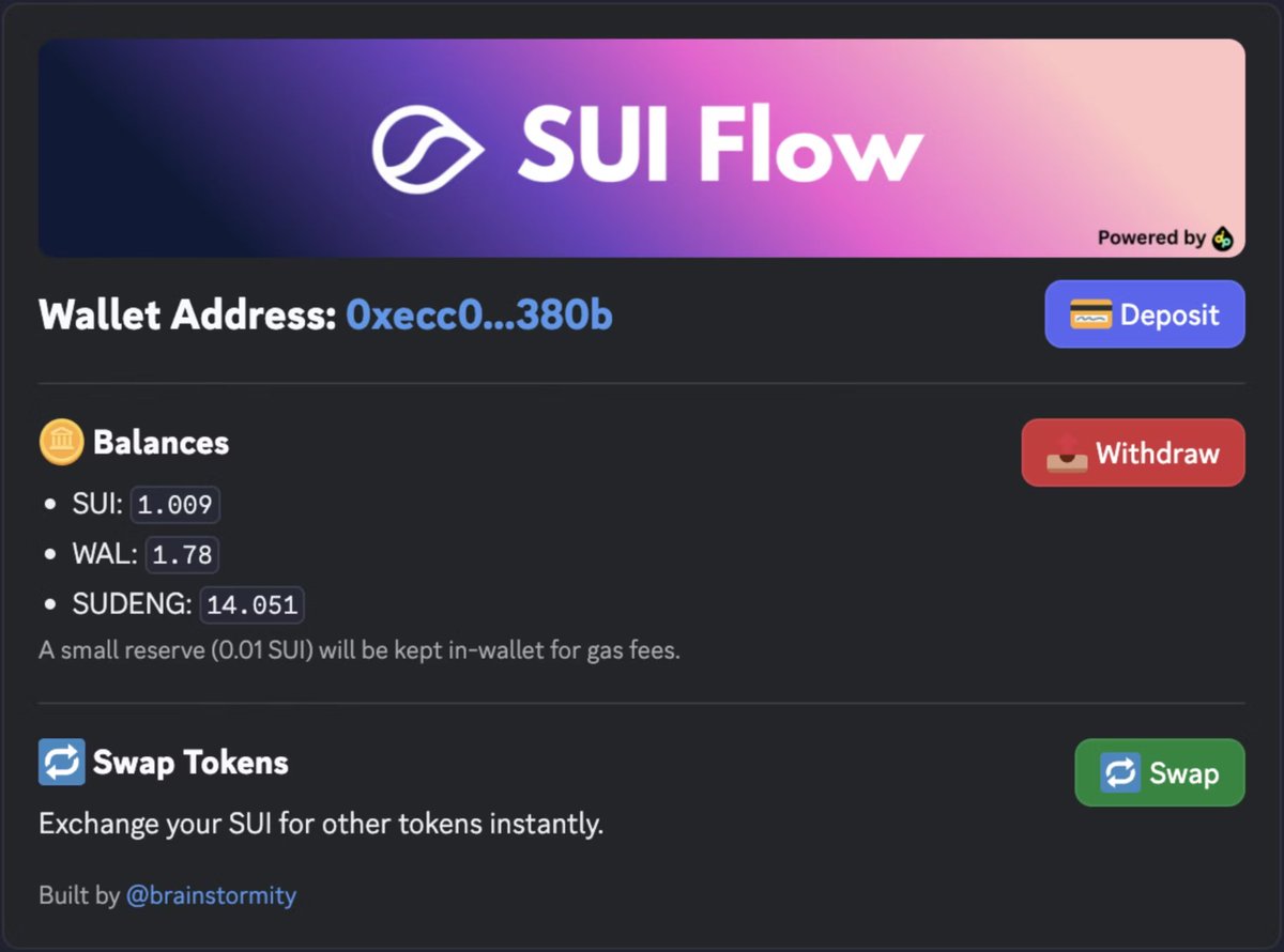 nikky_vu's tweet image. 🚀 Join the future of blockchain with SUI Flow! 🚀
Get exclusive access to our whitelist and be the first to see the product in action! 🔥
Don't miss out on this opportunity
join our Discord now and claim your spot!
discord.gg/7cmuZ7J3
#Blockchain #SUIFlow #Whitelist