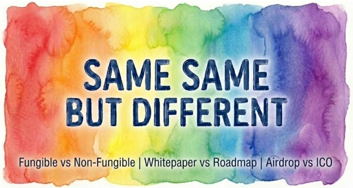 mothpeopleNFTs's tweet photo. Liquidity, Documents, and Launches. 

Same Same But Different 28-30 upgrades the definitions for traders:

- Fungible vs. NFT 
- Whitepaper vs. Roadmap
- Airdrop vs. ICO

Know your exit strategy. 👇

Read here: https://t.co/936Ulf8ohs

#CryptoTrading #NFTs #Altcoins #blockchain https://t.co/iJlTYm6FfP