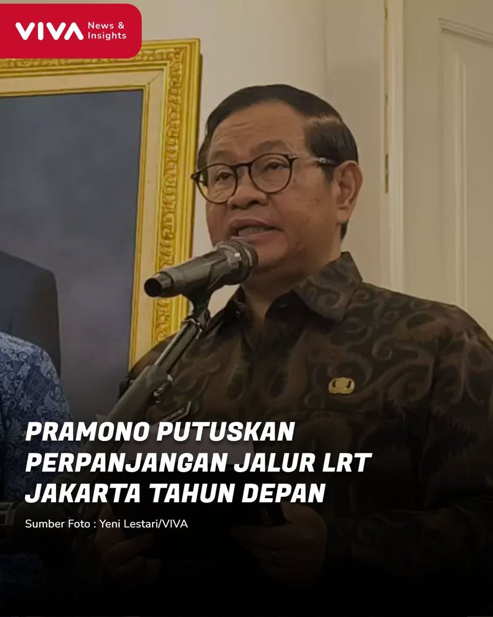 VIVAcoid's tweet image. Pemerintah Provinsi (Pemprov) DKI Jakarta akan memutuskan rute perpanjangan jalur LRT Jakarta setelah fase 1B rute Velodrome-Manggarai pada 2026.
Selengkapnya buff.ly/DS7bWCZ

__
#VIVACOID #Pramono #LRT #Jakarta
