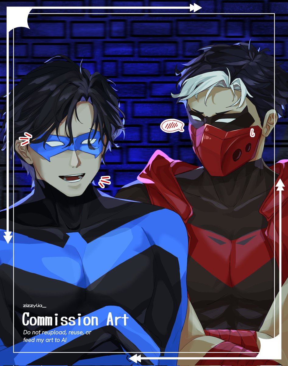 zizzylia_'s tweet photo. [commission result]

Thankyouu for commissioning me! ✨
#commissionsopen #Commision #Nightwing #RedHood #artistsonX #artidn #coms_jia #ZEart https://t.co/ub3XyxOvIx
