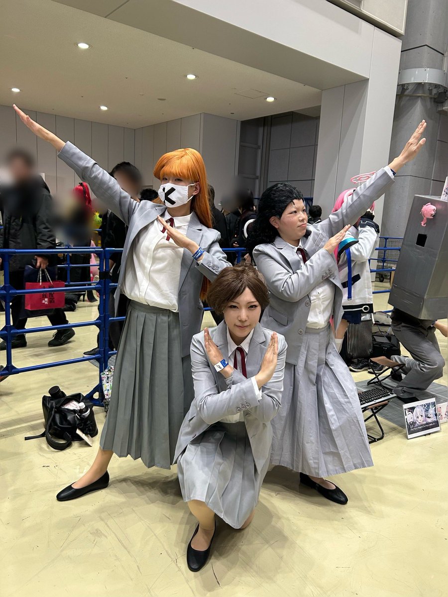 3人そろって
　　埼玉紅さそり隊！！

#C107_cos #c107 #C107コスプレ