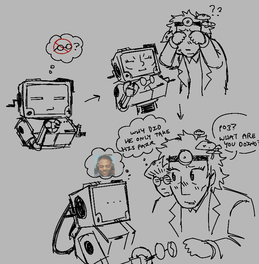 croffeepot's tweet photo. suggestive warning sort of in the 3rd pic. theyve been on my mind all day. i also just wanted to draw p03 over and over lowkey #croffeepot #inscryption #p03 #mycologists #mycol03 https://t.co/tM368nPnj3