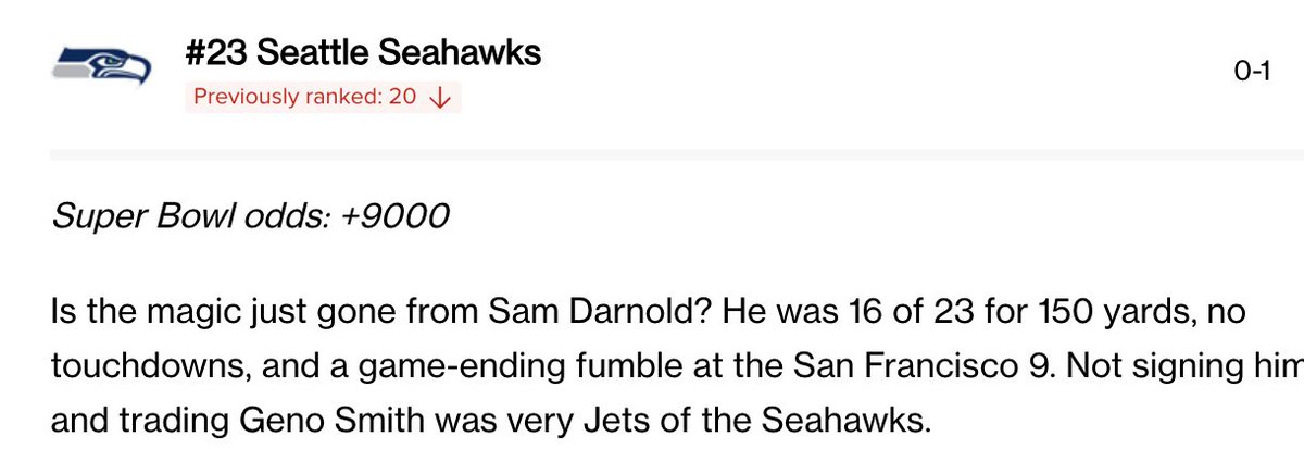 andyh64000's tweet photo. @Softykjr @EQCasino Here is what Fox had to say about the Seahawks after week 1 this season. https://t.co/43V9EGvEuJ