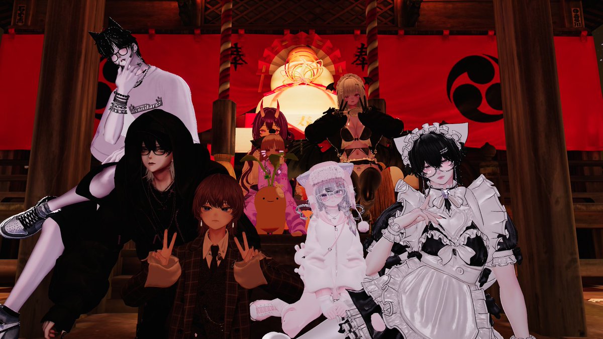 VRC_MayAg's tweet photo. 年内最後のさきフレでした
また来年もみんなで遊びたいね https://t.co/BfcqEIG1Dm