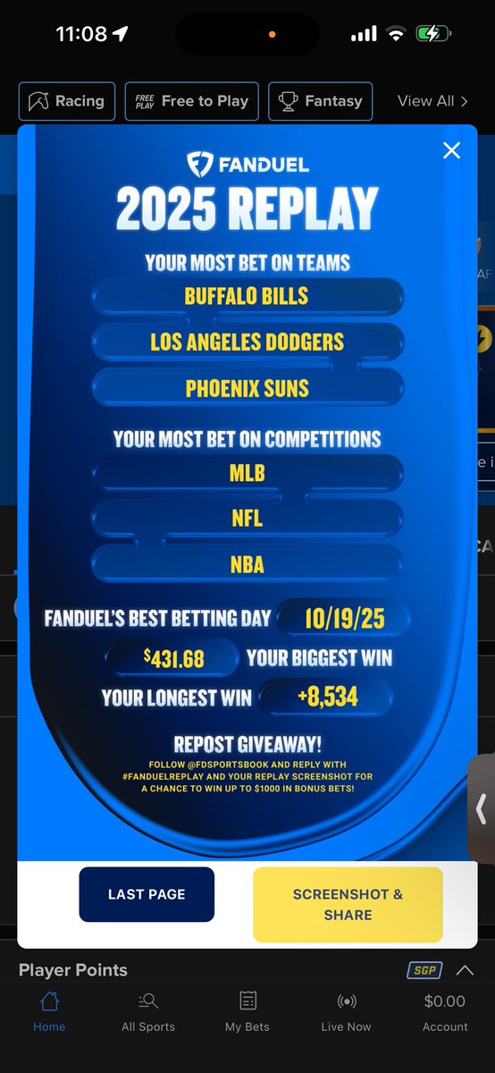 ValleysProdigy's tweet photo. @FDSportsbook #FanDuelReplay https://t.co/SA5k3i2Bd6