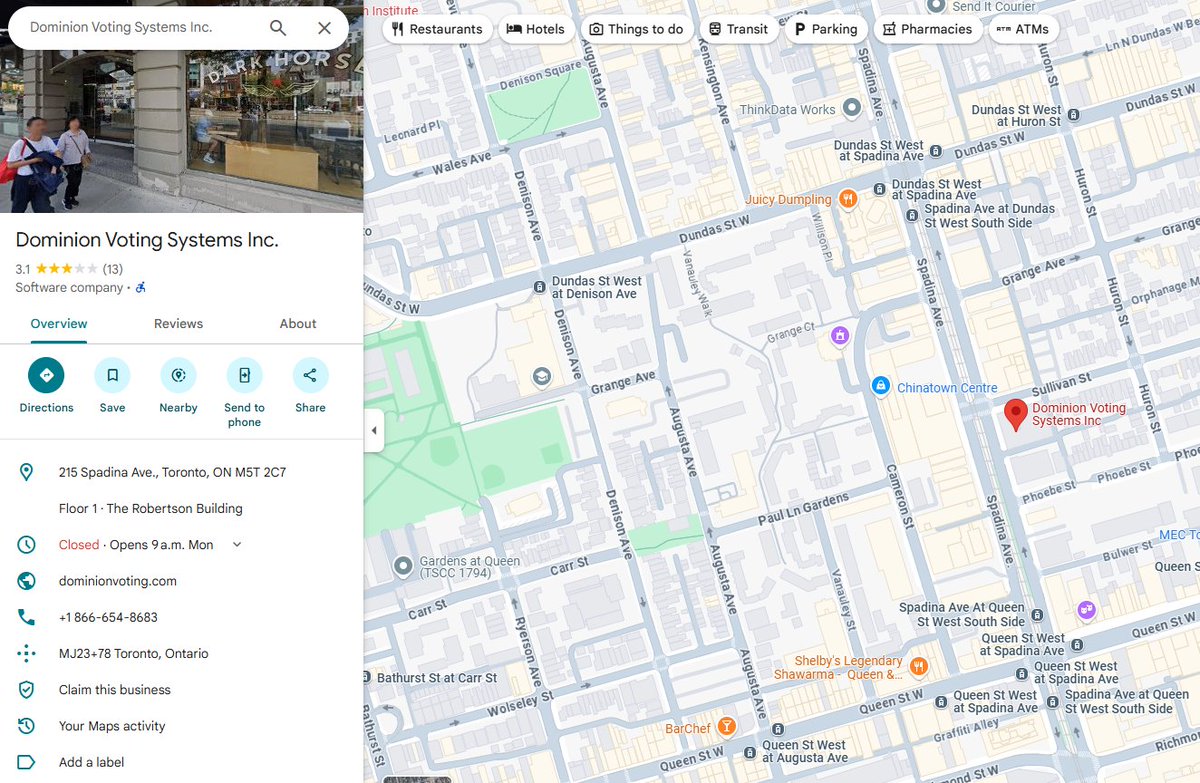 MonGayguri's tweet image. 도미니언 본사는 캐나다 토론토 차이나타운에
괜히 @POTUS 가 #51st 주 드립 친게 아님