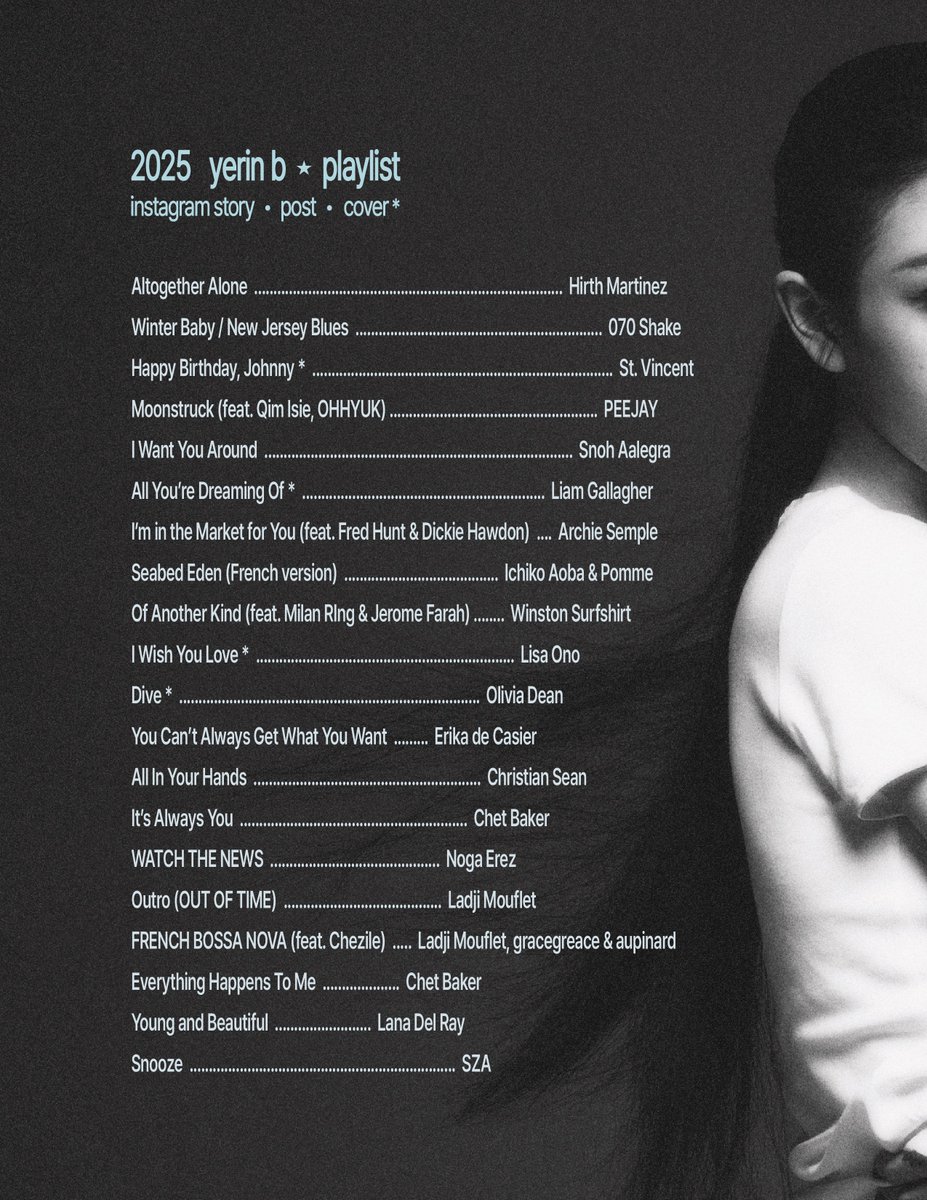 tellusboutur's tweet photo. 2025 yerin b playlist ♬⋆.˚
예린이가 공유하거나 커버한 노래 모음!

𖦹ׂ ₊˚ https://t.co/JBxSguVumq https://t.co/rBXHS1g1nD