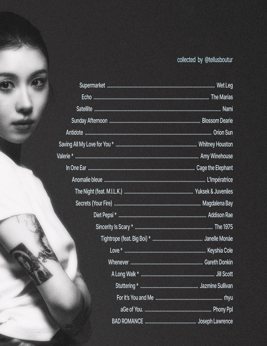 2025 yerin b playlist ♬⋆.˚
예린이가 공유하거나 커버한 노래 모음!

𖦹ׂ ₊˚ youtube.com/playlist?list=…