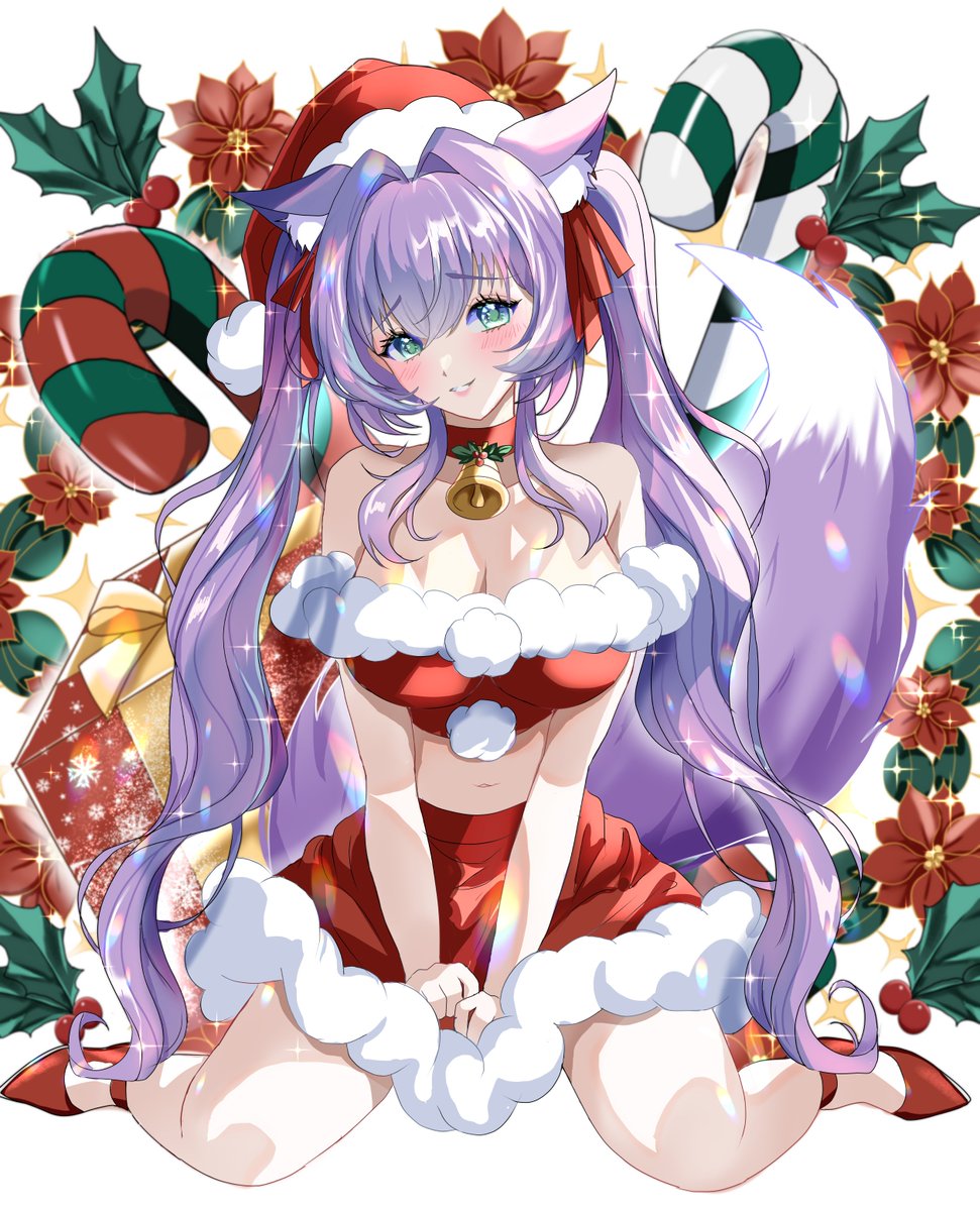 I'm back from my trip, I missed you guys lots~ 🥺 Let's have a cozy belated Christmas strim! 💚❤️🎄