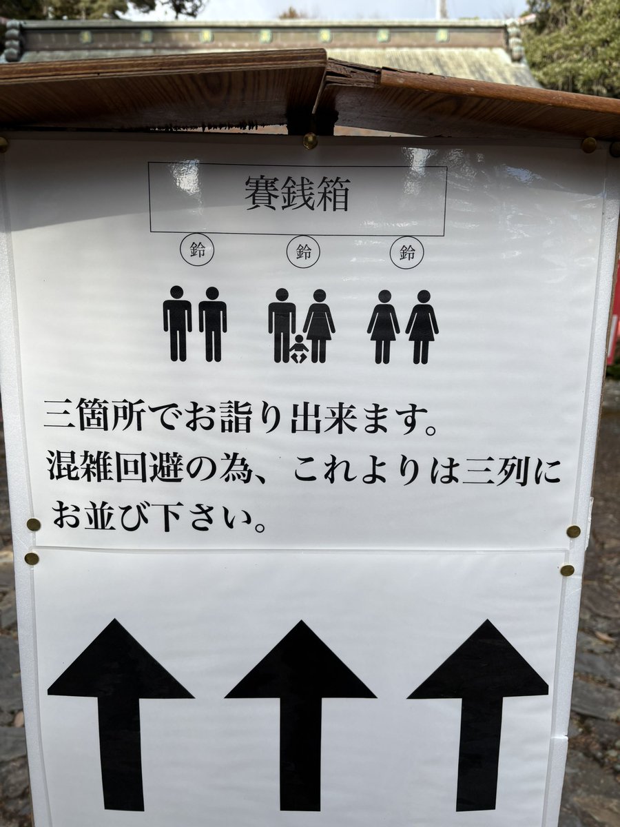 OsakiShrine's tweet photo. 初詣の準備が着々と整って参りました。
お正月限定の御朱印も頒布予定です。
また、混雑回避の為に御賽銭箱を延長しました。お参りしやすくなっておりますので、3列並びにご協力ください。

どうぞ良い年越しをお過ごし下さい。
初詣へのお越しをお待ちしております。 https://t.co/bEDd9gDbdw