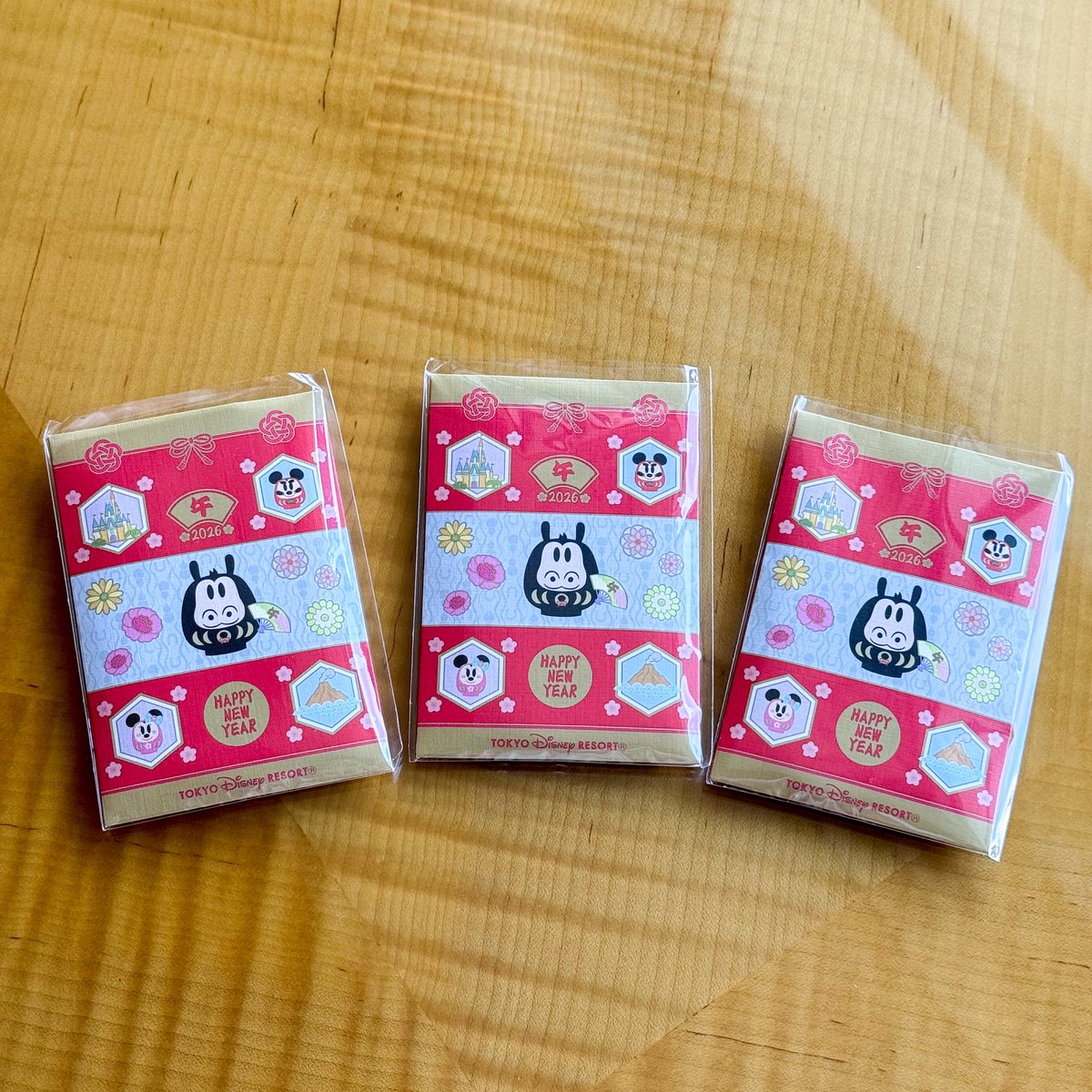 ディズニーホテルのお年玉GET！🎍 午年のホーレスの袋も可愛いし、記念