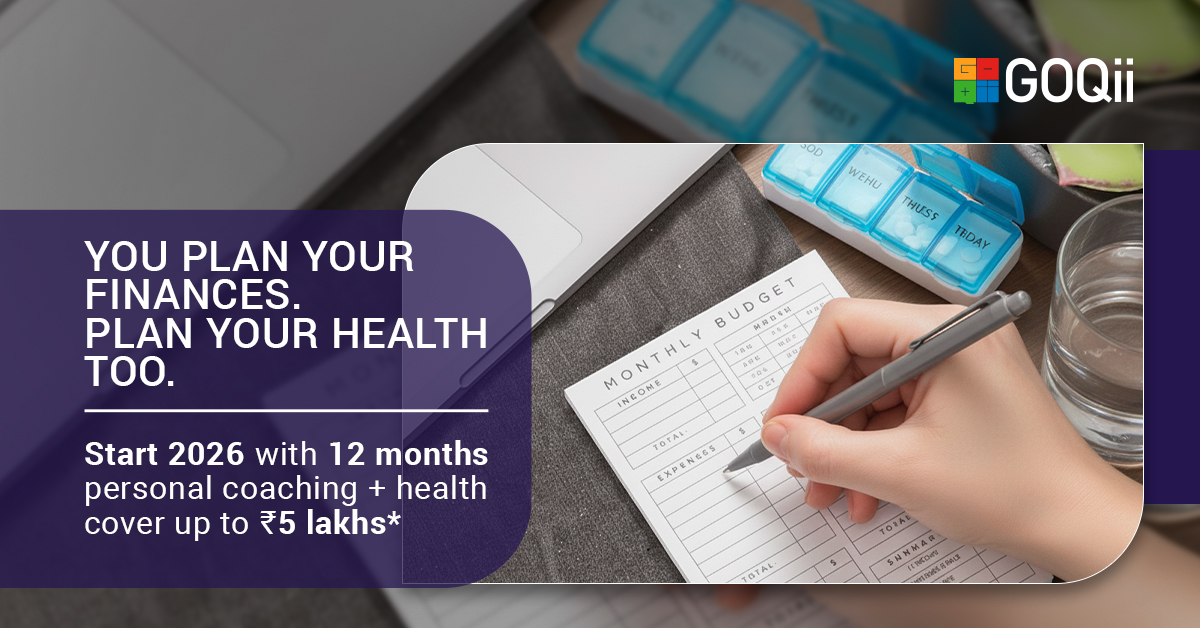 GOQii's tweet image. Health feels different when it’s thought through, not rushed, not reactive. 

With the right support in place, everyday decisions become easier &amp;amp; worries feel lighter.

Start 2026 the right way.👉🏼 consult.goqii.com

#NewYearResolutions #HealthGoals #BeTheForce