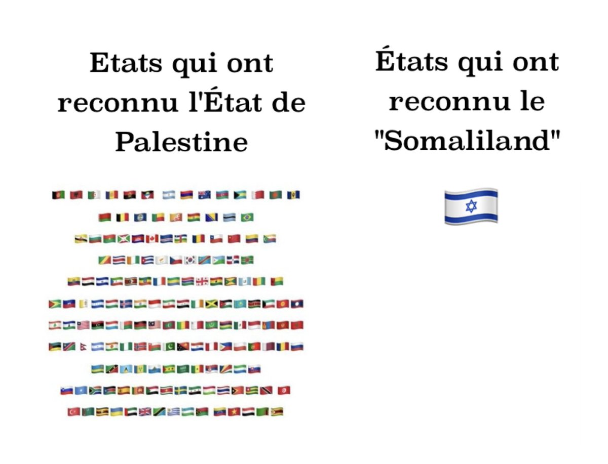 Il n’est guère surprenant que Trump ait passé des semaines à intensifier sa rhétorique hostile à l’égard de la #Somalie, avant qu’Israël n’annonce la reconnaissance officielle du #Somaliland. 

Cette succession d’événements ne relève pas du hasard :