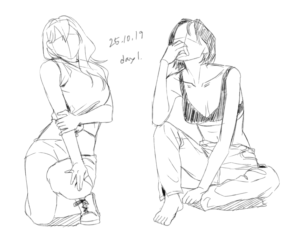 one5_00's tweet photo. 크로키는 그냥 변환 안하고 올려도 될 거 같긴 함... 
재업하기..

#100일챌린지 #Study #drawingeverydaychallenge #drawing https://t.co/spKN5svkRC
