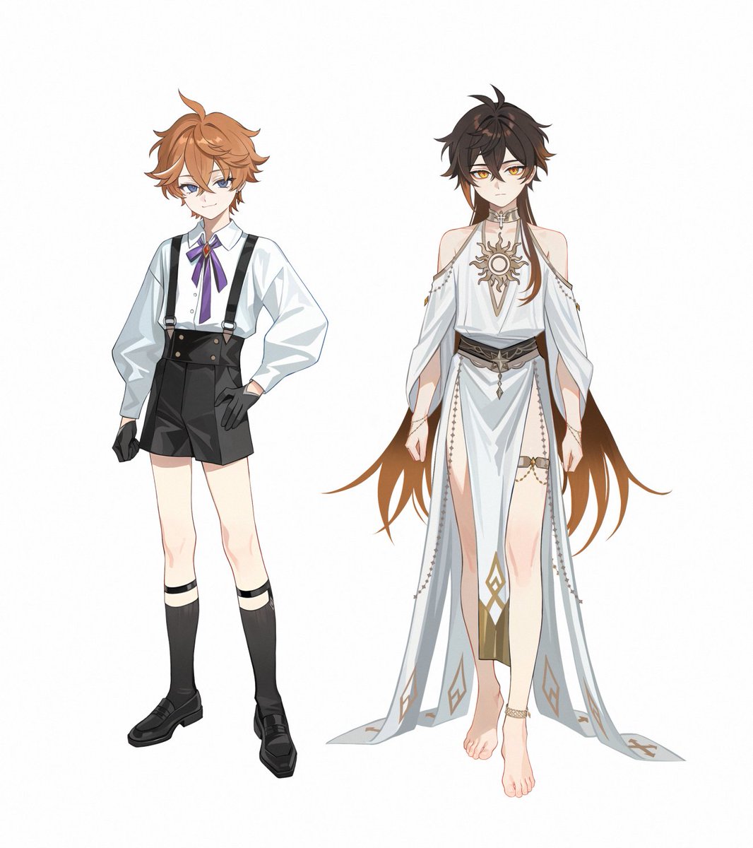 #タル鍾 #tartali 

給這次活動畫的服設 畫了達離3個階段的衣服和跟小邪小摩 ☺️☺️