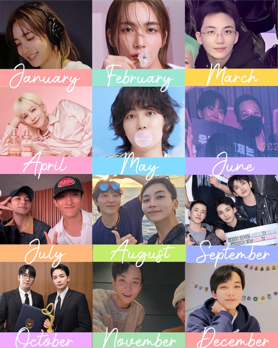 1567Kyo's tweet photo. 2025年も終わり。

今年もお世話になりました。

まるっとジョンハンさんが居ない年。
自分のメンタルがどうなるかと思ってました。
ほんとに死ぬんじゃないかと思ってました。
このまま寂しくて待てなくてCARAT辞めるかも…とも考えてました。

そしたら意外と寂しくありませんでした。
毎月新しいビジュが出たり姿見せてくれたりして…。

そしてジョンハンさんのいないセブチも大好きでした。
推しが居ない事でセブチの新しい面も発見出来てもっともっと大好きになりました。

楽しい2025年をありがとう✨
フォロワーの皆様に���感謝しております。

お誕生日のコメントたくさんいただいてるのでこちらはコメント欄消しておきます。
また新年にご挨拶させてください。

美味しいものたくさん食べて良い年越しをお過ごしください。

さあ一年のジョンハンさん振り返って❗️
こんなにお顔見せてくれたんだよ🩷