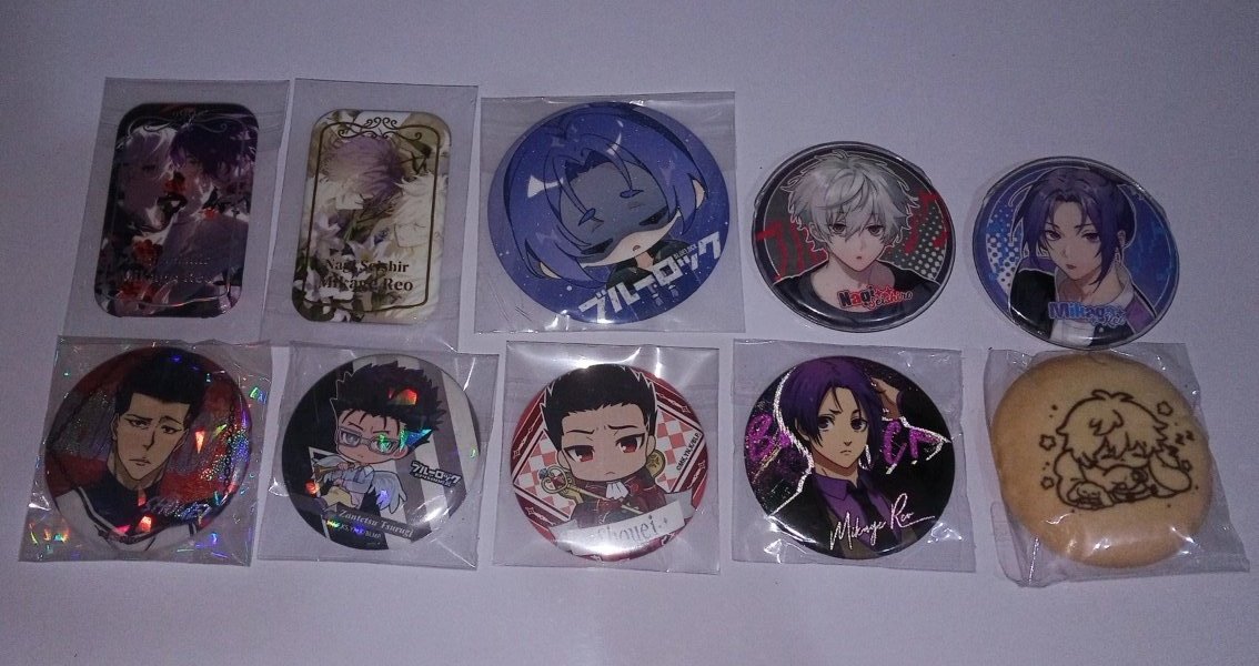 Cemongann's tweet photo. WTS BULK
BADGE BLUELOCK NAGI ISAGI REO 
TAKE ALL 2,1JT 

EXC ADM AND PACK
#warunganime #warungbllk #warungbluelock #bluelock #wts #WTB #badge #nagireo #nagi https://t.co/wECNm0EMfh