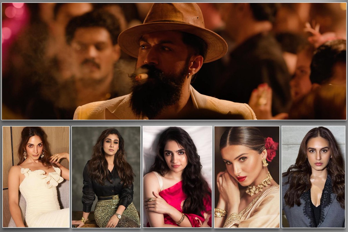 ManozTalks's tweet photo. Superstar #Yash ! #Toxic (Hindi) ~ 3 Actresses have been "INTRODUCED"  🔥💥🔥💥🔥

👉@advani_kiara as ~ Nadia 
👉@humasqureshi as ~ Elizabeth
👉@NayantharaU as ~ Ganga 

👉@TaraSutaria as ?
👉@rukminitweets  as ? 

EXCITED to Know.  @TheNameIsYash https://t.co/ucwev2o7mY