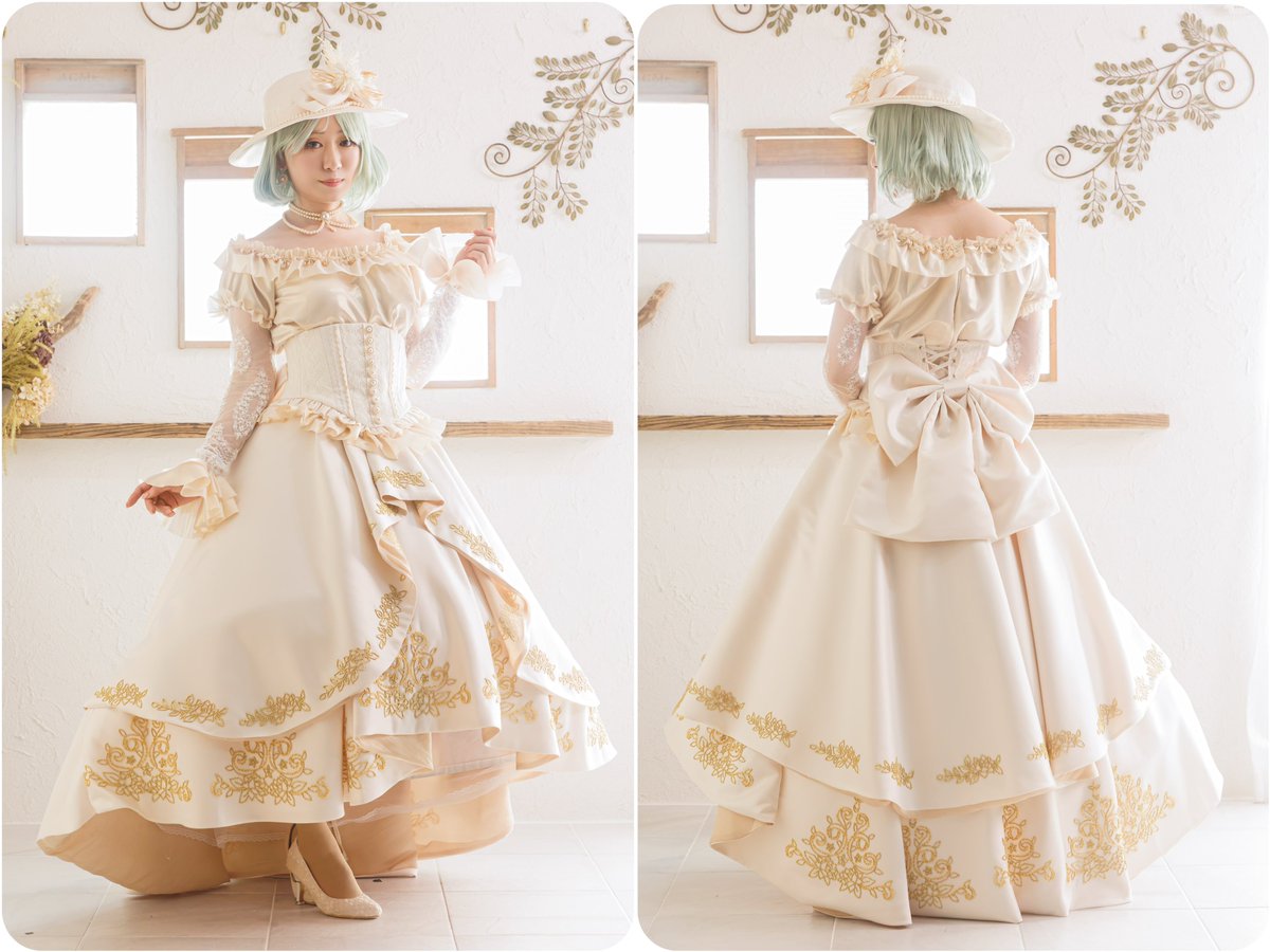 17naco's tweet image. lady in flowers💐草薙寧々

2025年超大作
ウェディングドレスといえばオートクチュールだ！という気持ちからビーズ刺繍を始めました。ビーズ刺繍に140時間くらいかかった。大変だった。
ツリーに部分撮りも貼るので見てください。とても頑張りました。眠かったです。

#プロセカ衣装部
#ナコトリー