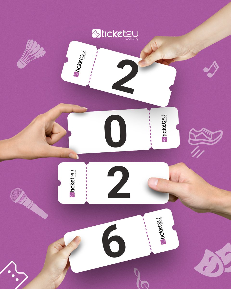 Hello 2026!🎆✨

A new year filled with bigger stages, louder crowds, unforgettable moments, and events that bring people together.
Thank you for being part of the journey with #Ticket2U. Here’s to another year of powering experiences, one event at a time 🎟️

#2026