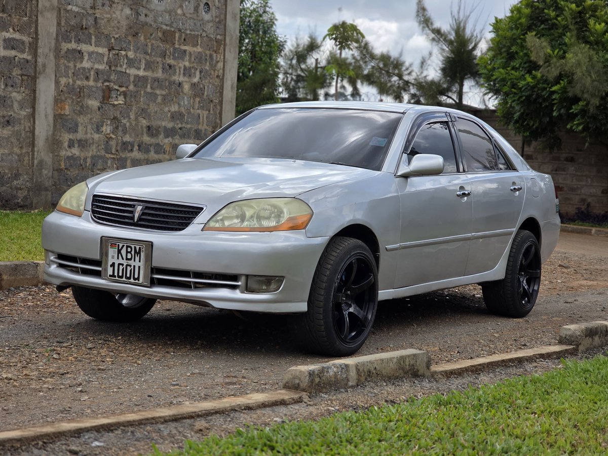 JaMtoka's tweet photo. - 2004 Toyota Mark II 🇯🇵 (GX110)
- KSh480K
- Fuel Tank: 70L
- Location: Nairobi 🇰🇪 
- +254733665551
- michael@beyondtarmac.co.ke 

- 2.0-litre Inline-6 Petrol with VVT-i (1G-FE)
- 160bhp @ 6200 rpm
- 200Nm @ 4400 rpm
- 4 Speed Automatic Transmission 
- RWD

- Dual Front Airbags 
- ABS with EBD 

- Alloy Wheels 
- Android Radio 
- Fog Lights 
- Fabric Seats 
- Wood Grain Trim