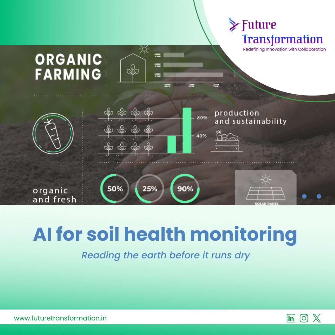 Fture_Transform's tweet photo. 🌱 What if your soil could warn you before crops suffer?

AI-powered soil monitoring helps farmers
💧Cut water use by 20-30%
🌾Improve yields by up to 50%

Reading the earth before it runs dry.
#AIinAgriculture #SoilHealth #SmartFarming

Follow @Fture_Transform for more insights https://t.co/PRZXaNpdjq