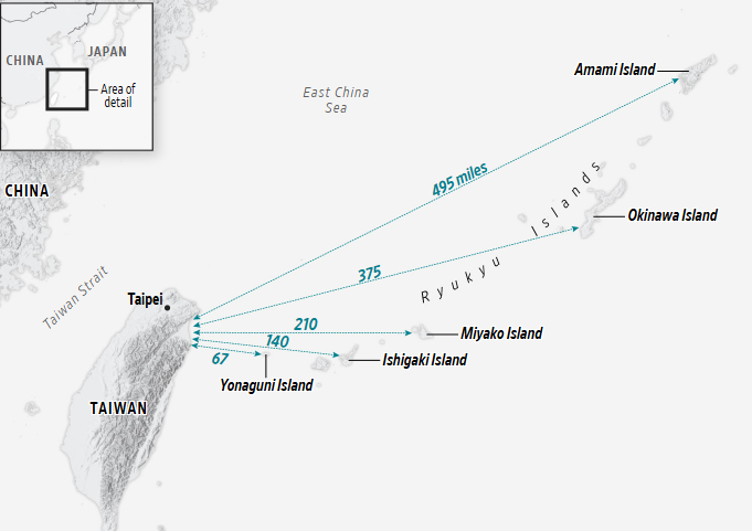 JDWorldBriefing's tweet photo. WSJの中国による台湾侵攻と日本への影響の解説記事、地図が良いです。
https://t.co/j8rhrjEAnQ https://t.co/cgA2c03zY6