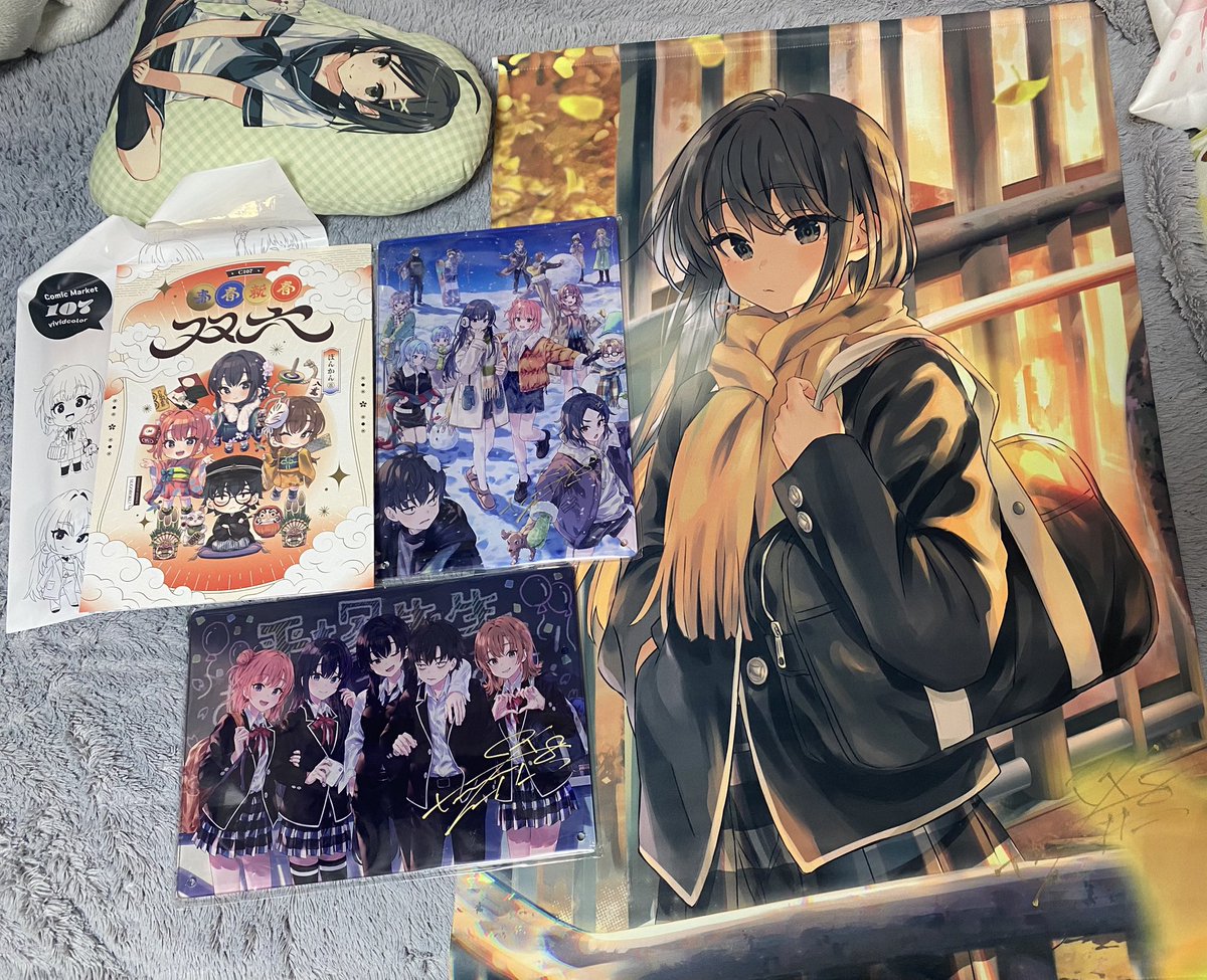 直筆サイン入り 俺ガイル アクリルボード2種類セット ぽんかん C107