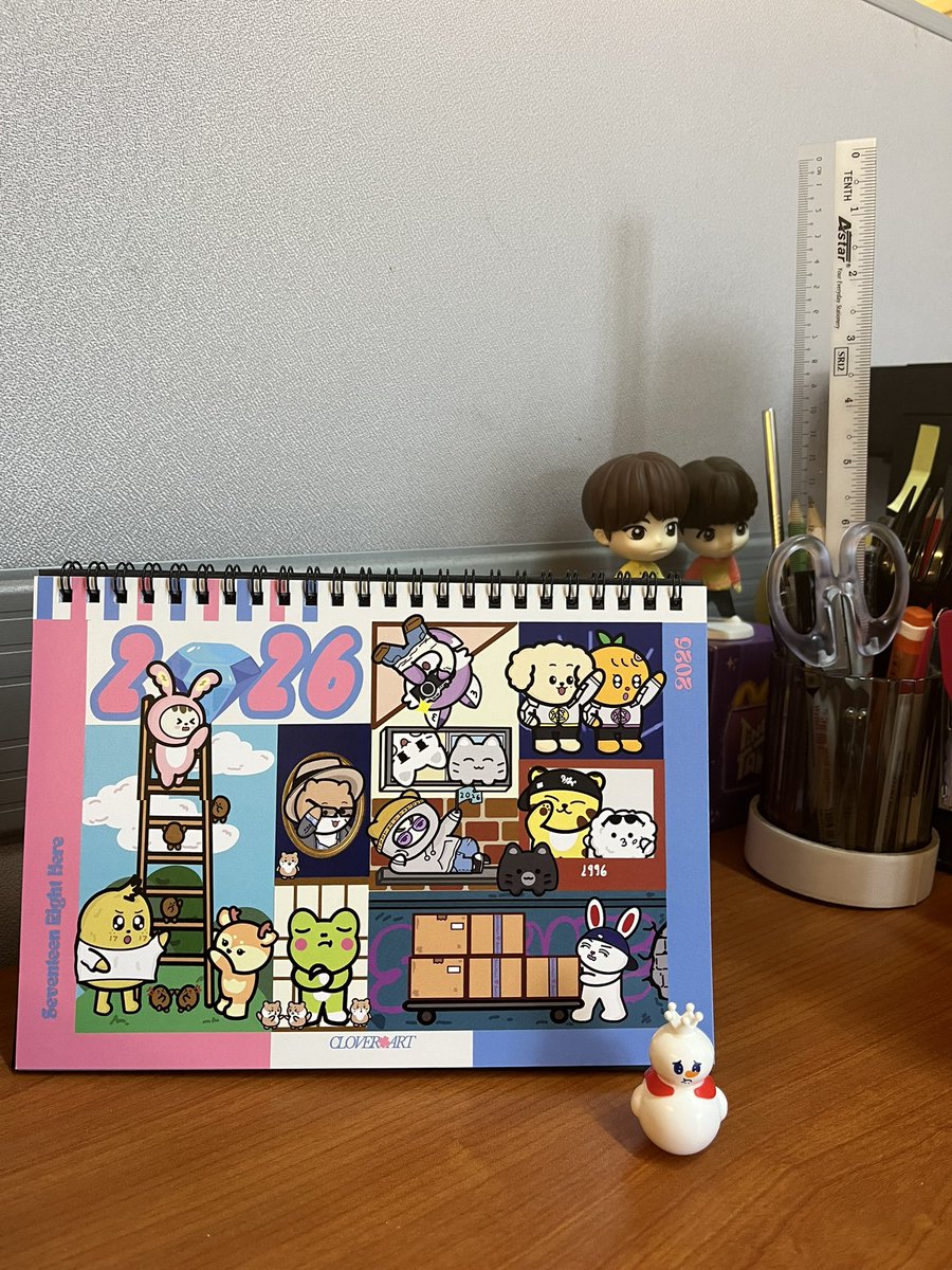 Got my #MiniteenCalendar2026 as a gift for cupsleeve event organiser🫶🏻 this one from #FavouriteFortunateChange 🌼

Thank you <a href="/notHanisah/">CloverArt🍀</a> welcoming my new year with cute calendar🫶🏻