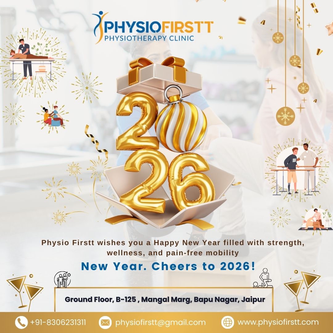 As we step into New Year 2026, Physio Firstt wishes you a healthy, and pain-free year ahead 
This year, prioritize your movement, posture, and physical wellness with physiotherapy care.

Contact:
📞 +918306231311
🌎 physiofirstt.com
📍 Bapu Nagar, Jaipur

#HappyNewYear2026