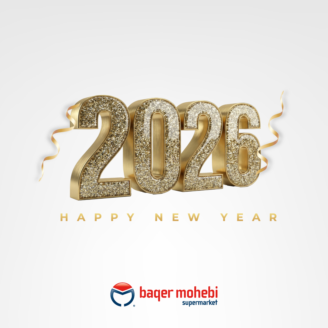 BM_Smkt's tweet photo. As we welcome the New Year, we would like to thank our valued customers for being a part of the Baqer Mohebi Supermarket family. Your trust and support inspire us every day. Wishing you and your loved ones a New Year filled with happiness, good health, and prosperity. https://t.co/XUpFtQKlMN
