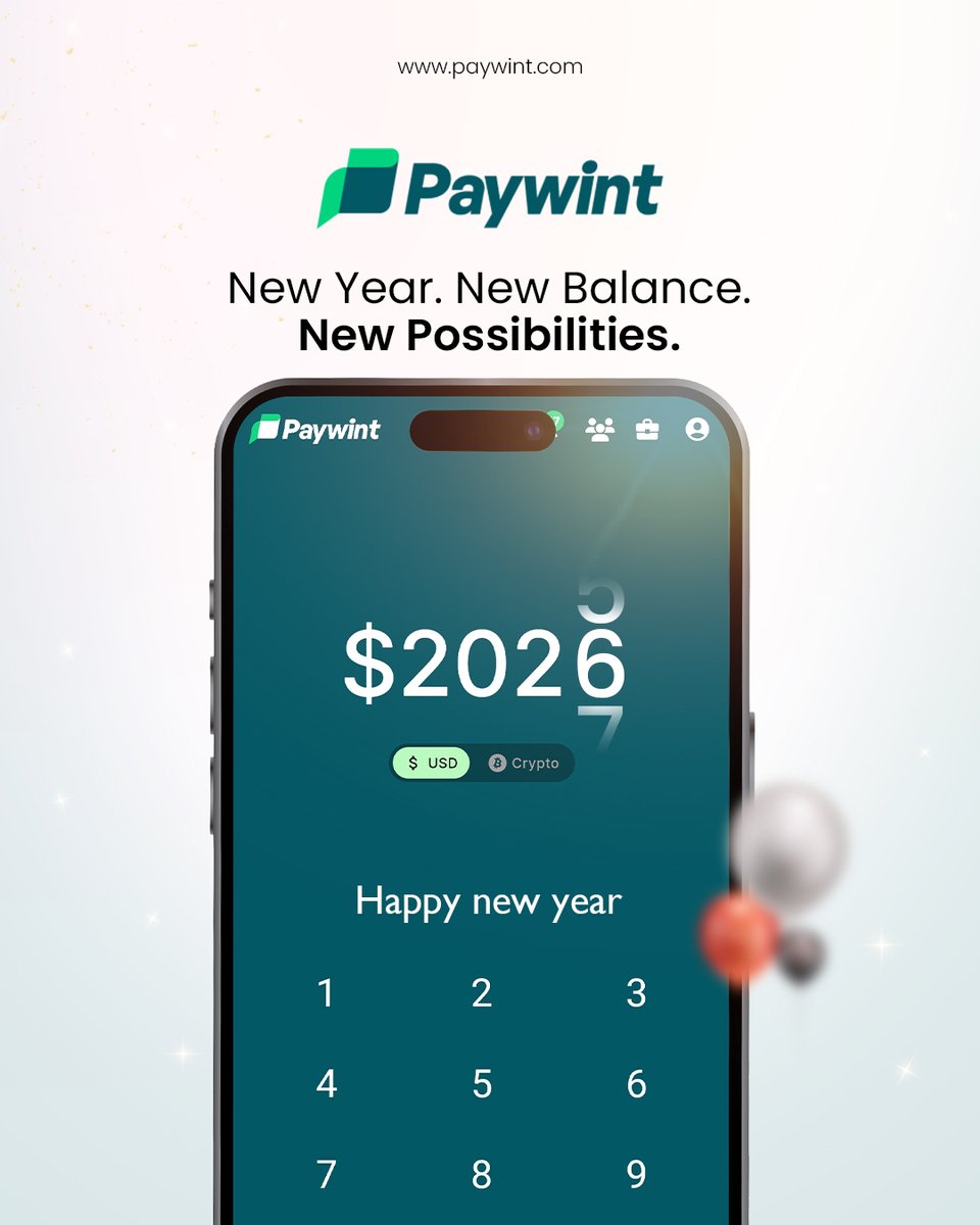Start 2026 with balance and confidence 💚
Paywint helps you manage money smarter- every day, every transaction.
Happy New Year!

paywint.com