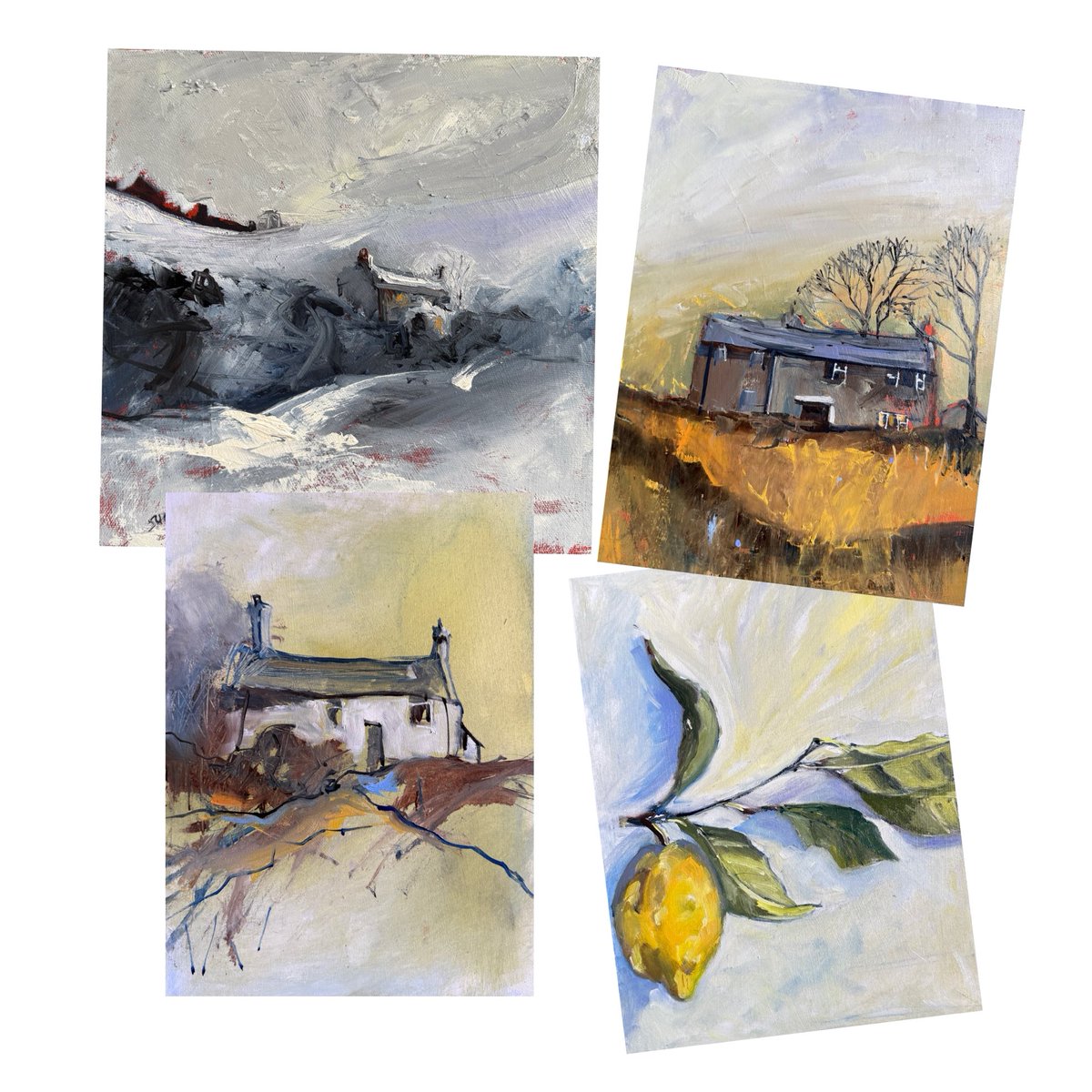 staithesartist's tweet image. I did a montage of my favourite #paintings of 2025 but I must include this weeks too. Loved having another year of #markmaking, workshops, painting with friends, #exhibitions and events. Going to do it all again in Happy 2026!