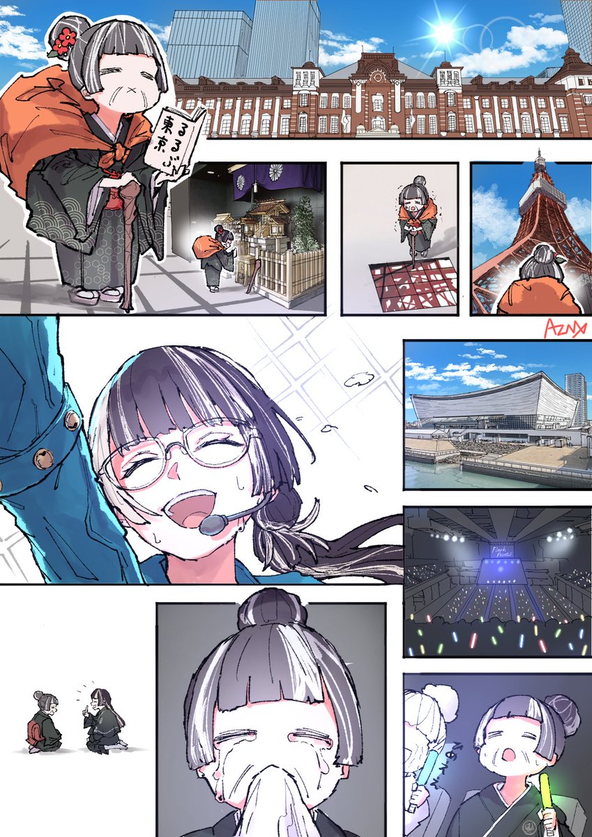 azmdraw_sub's tweet image. #らでん似絵

らでばぁ東京に行く