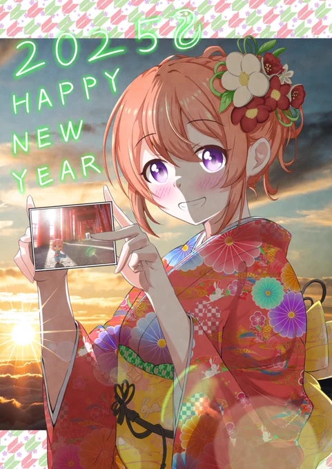 ココアちゃんの正月イラストでしたっ #gochiusa #年末なので今年の正月絵を振り返ろう
