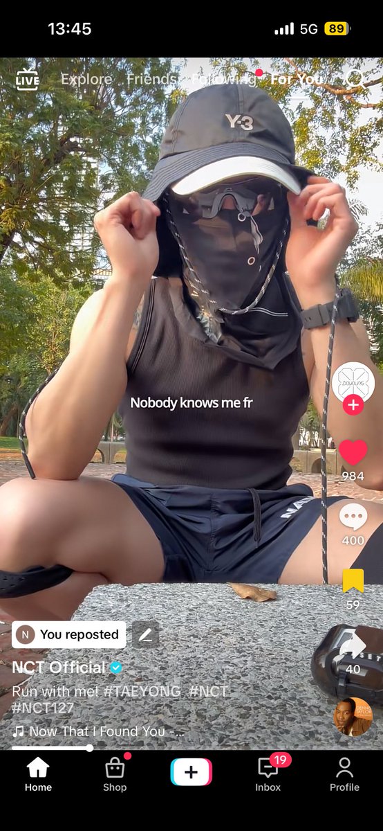 you_r_mybae's tweet image. แทยงลงคลิปแต่งตัวไปวิ่งที่สวนลุม ปิดหน้าหมดไม่พอยังบอกคงไม่มีใครจำเรา(แทยง)ได้หรอก คอมเม้นบอก Bro เอ็งคือแทยงนะโว้ยยย 5555555555555555555555555555555555555555555