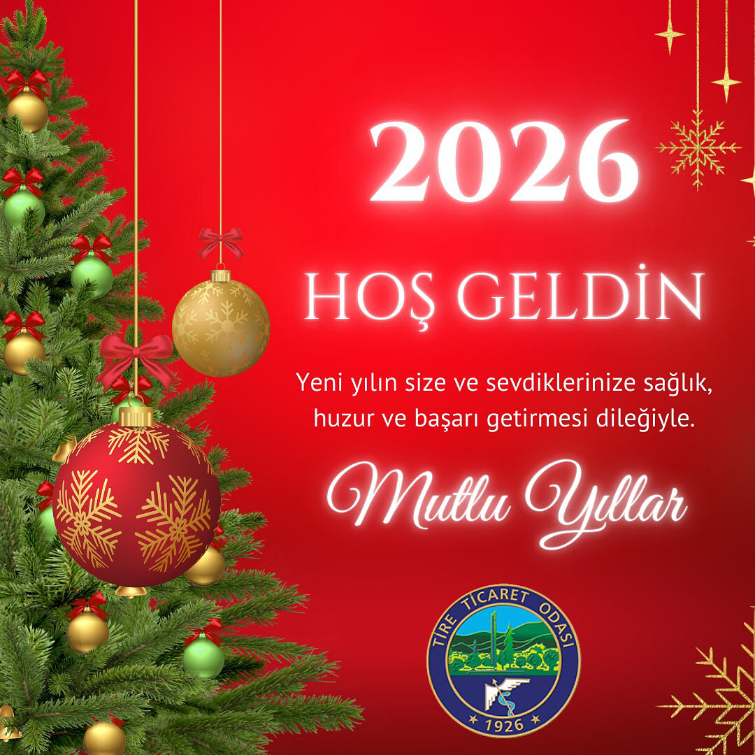 Yeni yılın size ve sevdiklerinize sağlık, huzur ve başarı getirmesi dileğiyle.