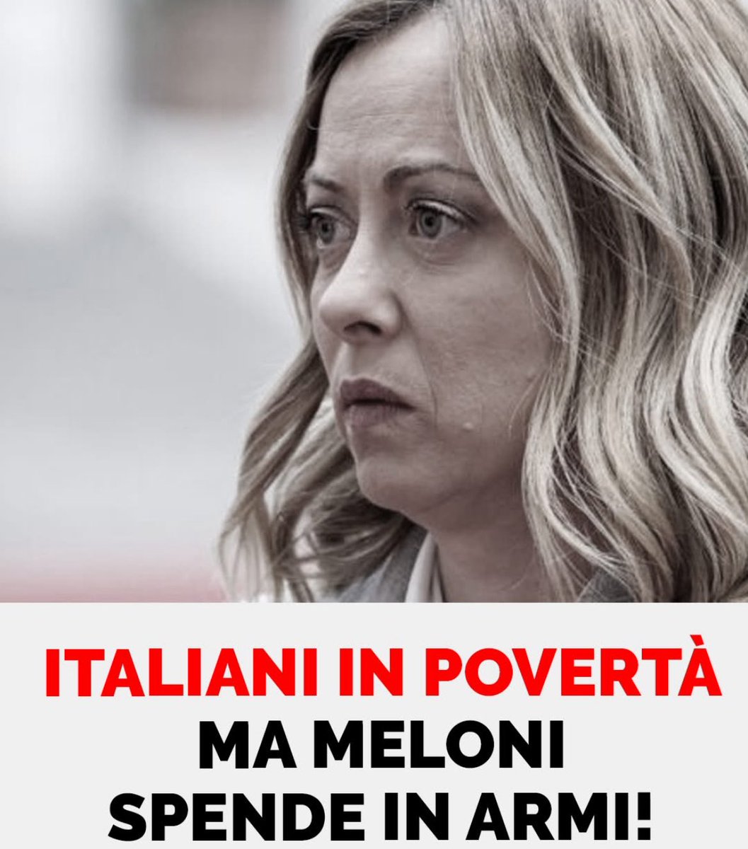 🇮🇹 ITALIANI IN POVERTÀ, MA IL GOVERNO È ARMATO FINO AI DENTI!
Bollette alle stelle, stipendi sottoterra… ma almeno possiamo difenderci con i missili!
💸 Crisi economica? Tranquilli, abbiamo i carri armati.
🛡️ Quando il pane costa troppo, si può sempre mangiare un elicottero da
