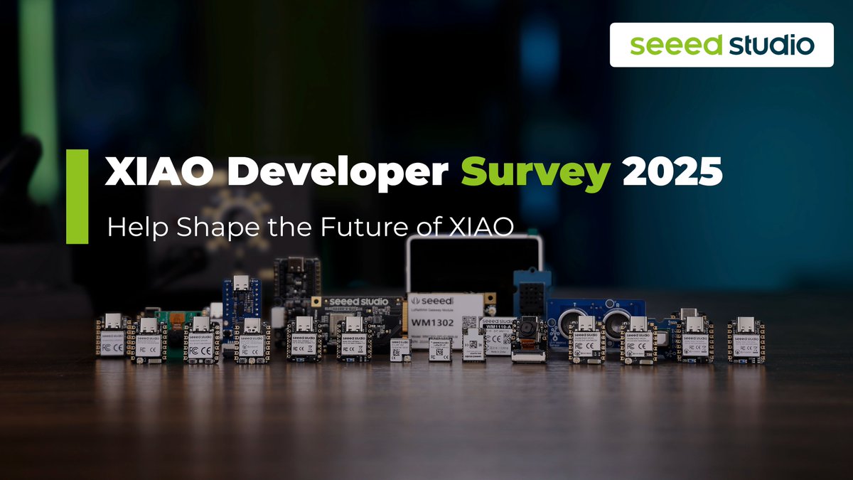 🚀 XIAO Developer Survey 2025 is live with 20 quick questions. 

🔊 Your feedback helps shape the future of XIAO.
🎁 Win early samples of all new XIAO products in 2026

👉 Take the survey NOW: forms.gle/YcuZ8ZdKiX9W2y…