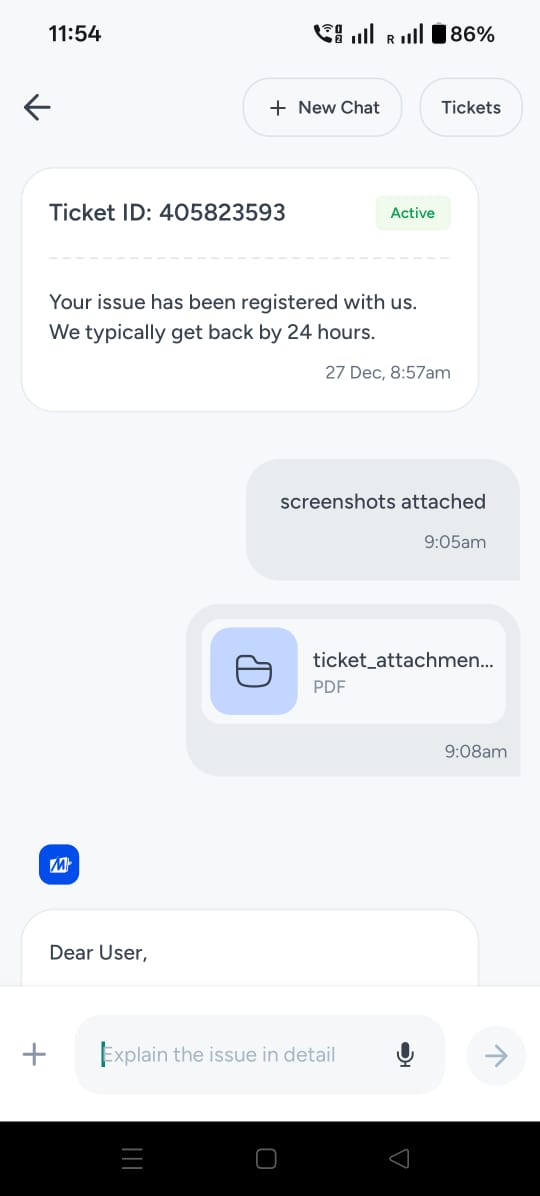 sandeep6521's tweet photo. @MobiKwik @MobiKwikSWAT I have already submitted my problem through your app and email, but I haven't received any reply. https://t.co/kVXEjM2vub