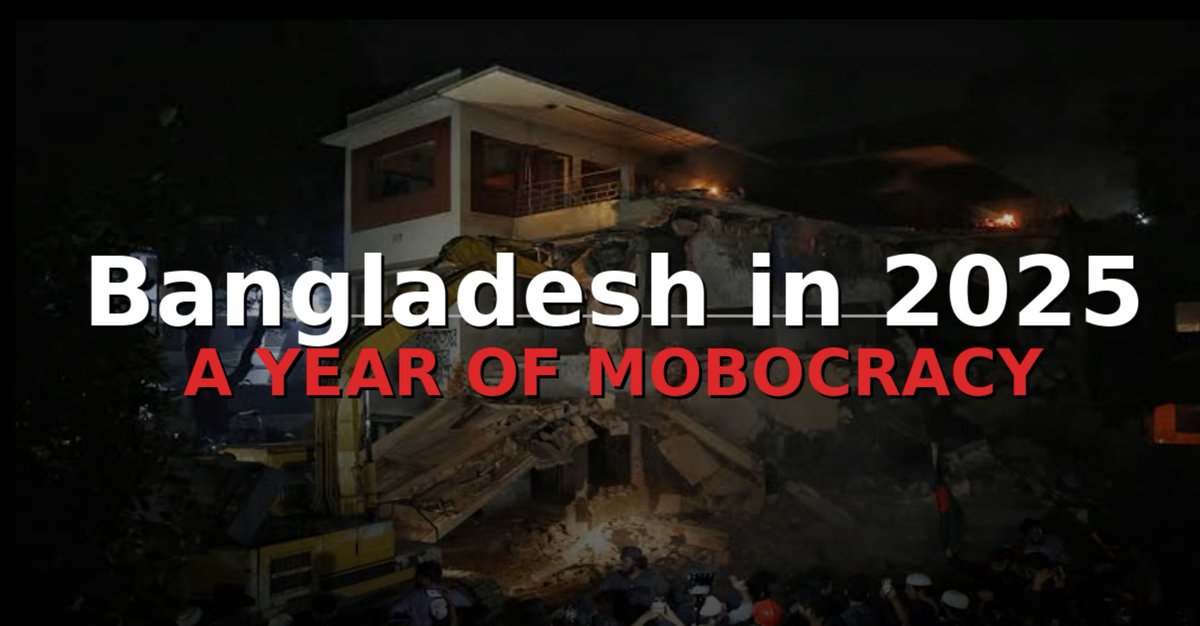 bdwatch2024's tweet image. With a seven-fold increase in deaths caused by #mob violence, 2025 will be remembered as the year #Bangladesh descended into #mobocracy.

Between Jan 1 and Dec 25, 2025, at least 196 people were killed in incidents of mob violence across Bangladesh, according to data compiled by…