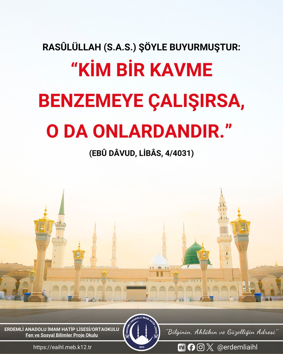 Erdemli Anadolu İmam Hatip Lisesi (@erdemliaihl) on Twitter photo 