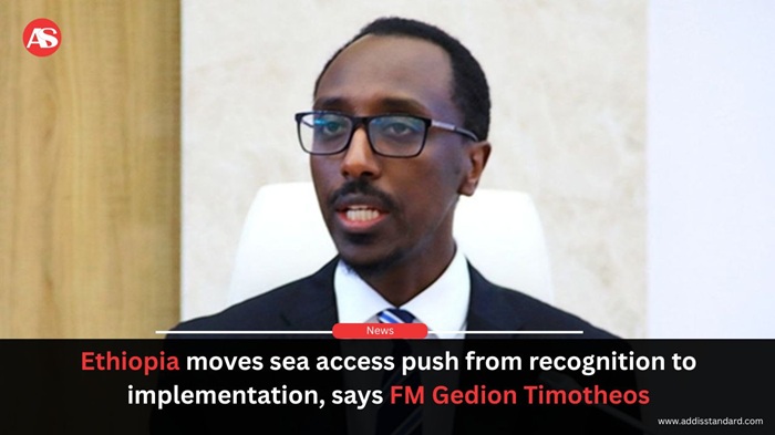 addisstandard's tweet photo. News: #Ethiopia moves sea access push from recognition to implementation, says FM Gedion Timotheos

Foreign Affairs Minister Gedion Timotheos (PhD) said Ethiopia has transitioned its quest for access to a sea outlet into a diplomatically accepted position, with current efforts focused on how it will be implemented.

The minister made the remarks during the 6th regular session of the 6th House of Peoples’ Representatives on 30 December 2025, where he responded to questions from lawmakers regarding the country’s maritime ambitions and related diplomatic activities.

Describing Ethiopia’s pursuit of a sea outlet as “a cross-generational national question that transcends any single government or political party,” Gedion emphasized that the issue remains a shared national priority.

He noted that Ethiopians at home and abroad, alongside Ethiopian embassies, are actively engaged in advancing the country’s maritime access, with current diplomatic activities showing “encouraging signs.”

The minister also thanked citizens who have advocated for Ethiopia’s sea access through media platforms without direct government support, calling public engagement “essential to safeguarding national interests.”

In his mid-November 2025 remark Ethiopia’s Foreign Minister, Gedion Timothewos (PhD), reaffirming that secure access to the Assab Port remains a strategic national priority.

Read more: https://t.co/w3SqeX3yhm