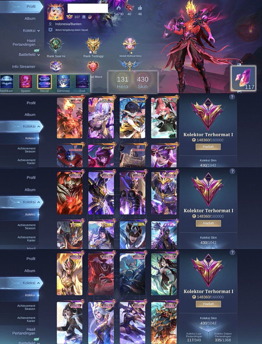 Ryuiinite's tweet image. WTS WTB AKUN

VEXANA ASPIRANT✨
RECALL TAS TAS
VALIR LEGEND
RUBY ASPIRANT
DYROTH KOF
GUINEVERE KOF
BRODY STUN

800K
REFFPLAYER ALLKOS✅
channel: whatsapp.com/channel/0029Vb…