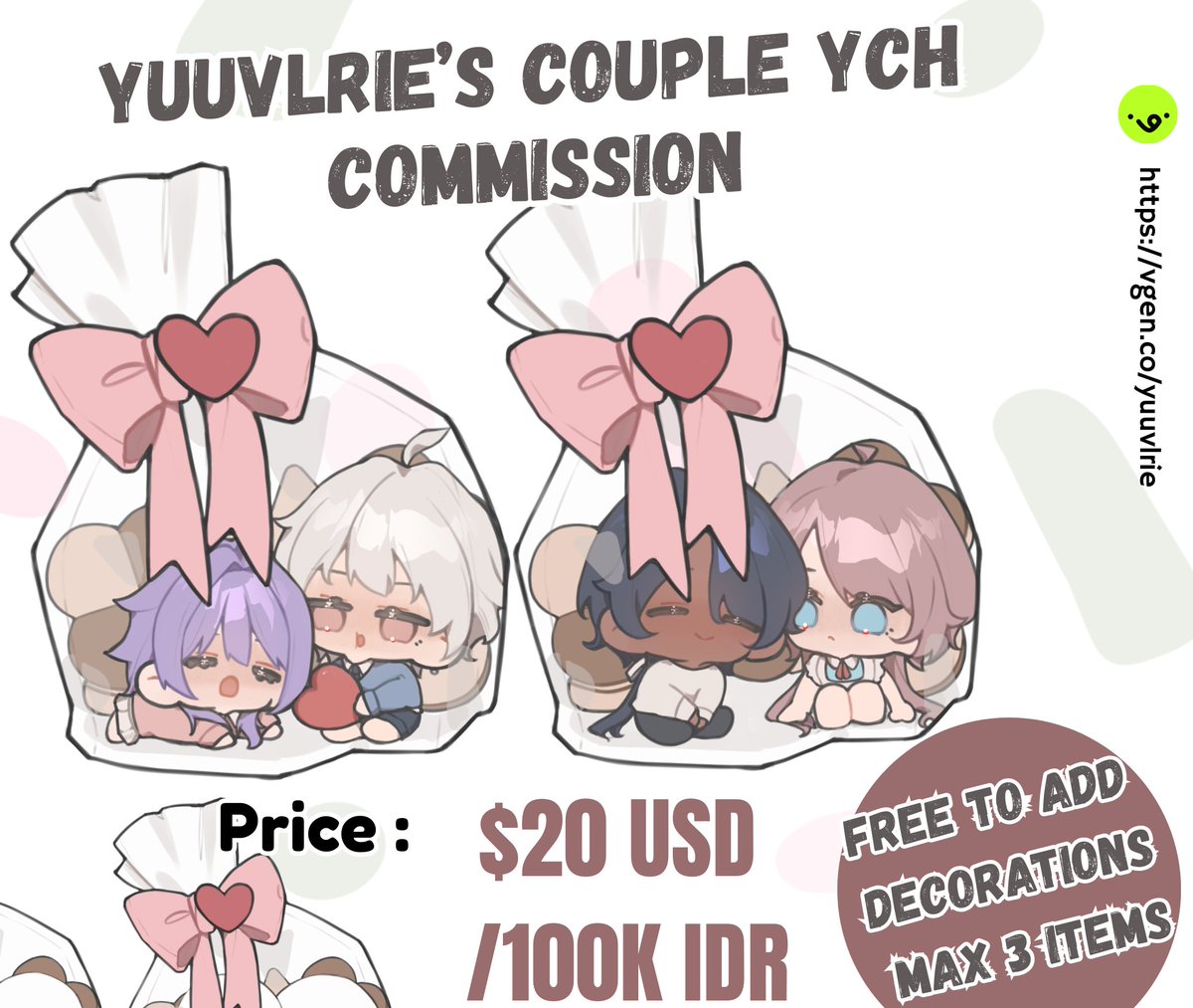 yuuvlrie's tweet photo. @mochapwuppy Hello! i do ych couple 🩷
https://t.co/QjWStYdRv3 https://t.co/R01RPe48bz