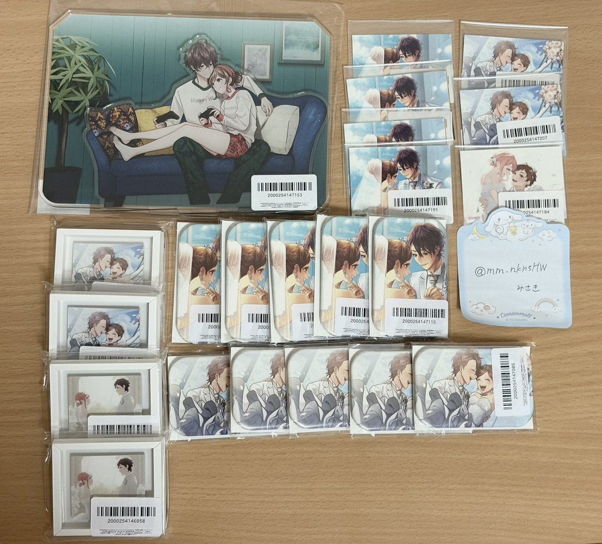 交換】HoneyWorks ハニワ オンラインくじ 告白実行委員会 求：もちあか