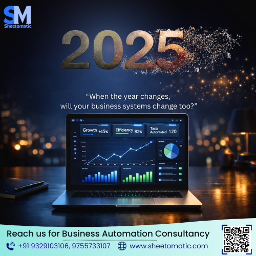 sheetomatic's tweet photo. 👋 Bye-Bye 2025!
When the year changes, will your business systems change too?
Let’s move from manual work → automation.
Sheetomatic helps businesses build smarter systems with AppSheet &amp; Google Sheets.
📞 +91 9329103106 | 9755733107
🌐 https://t.co/9yM7CVfH6E https://t.co/OBaQaqdKkc