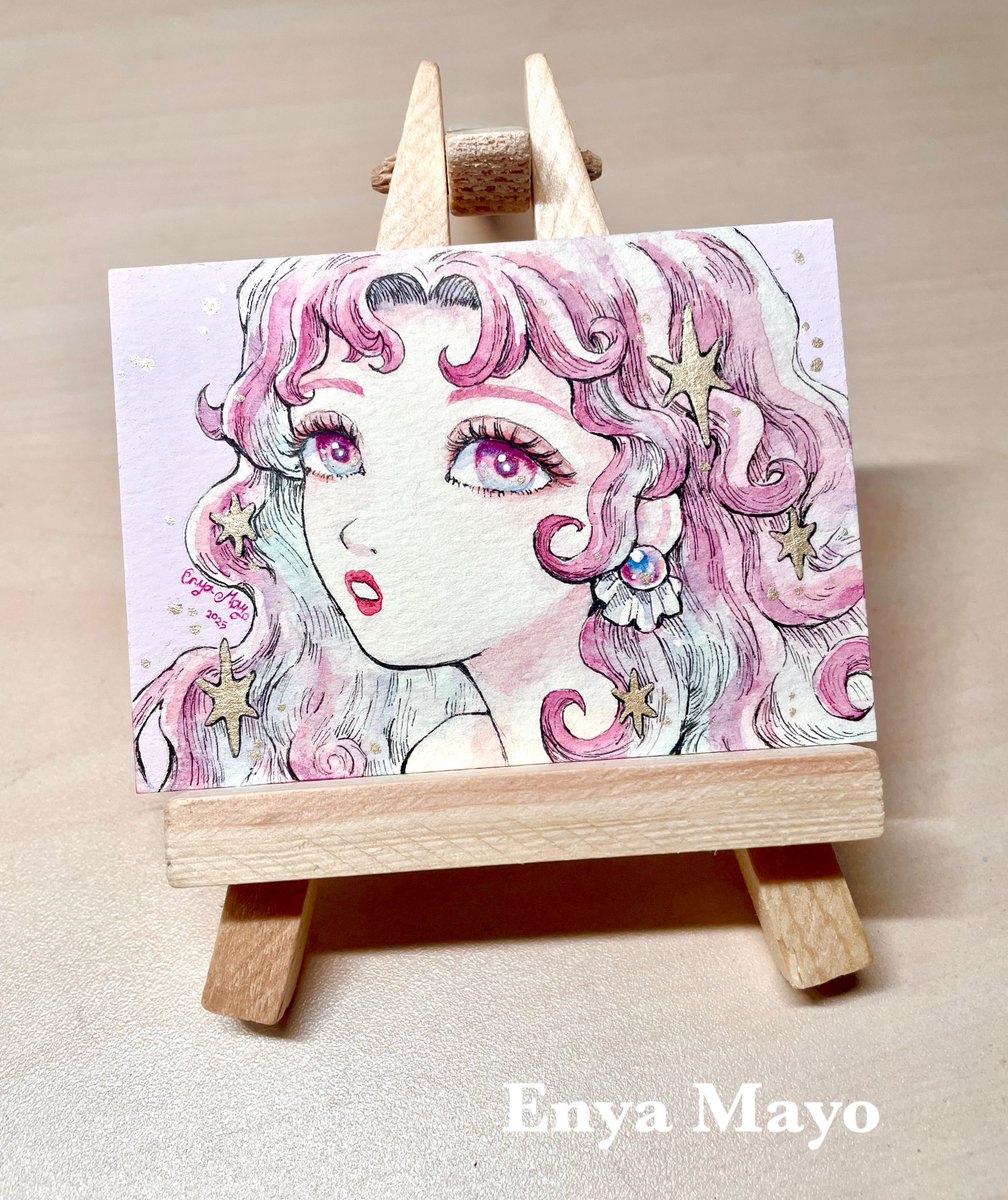 今年の描き納めです🎨✨
新しいタッチや表現に挑戦した一年になりました！
沢山迷走して苦しい時もありましたが、来年は更新度上げていけるように頑張ります🌸