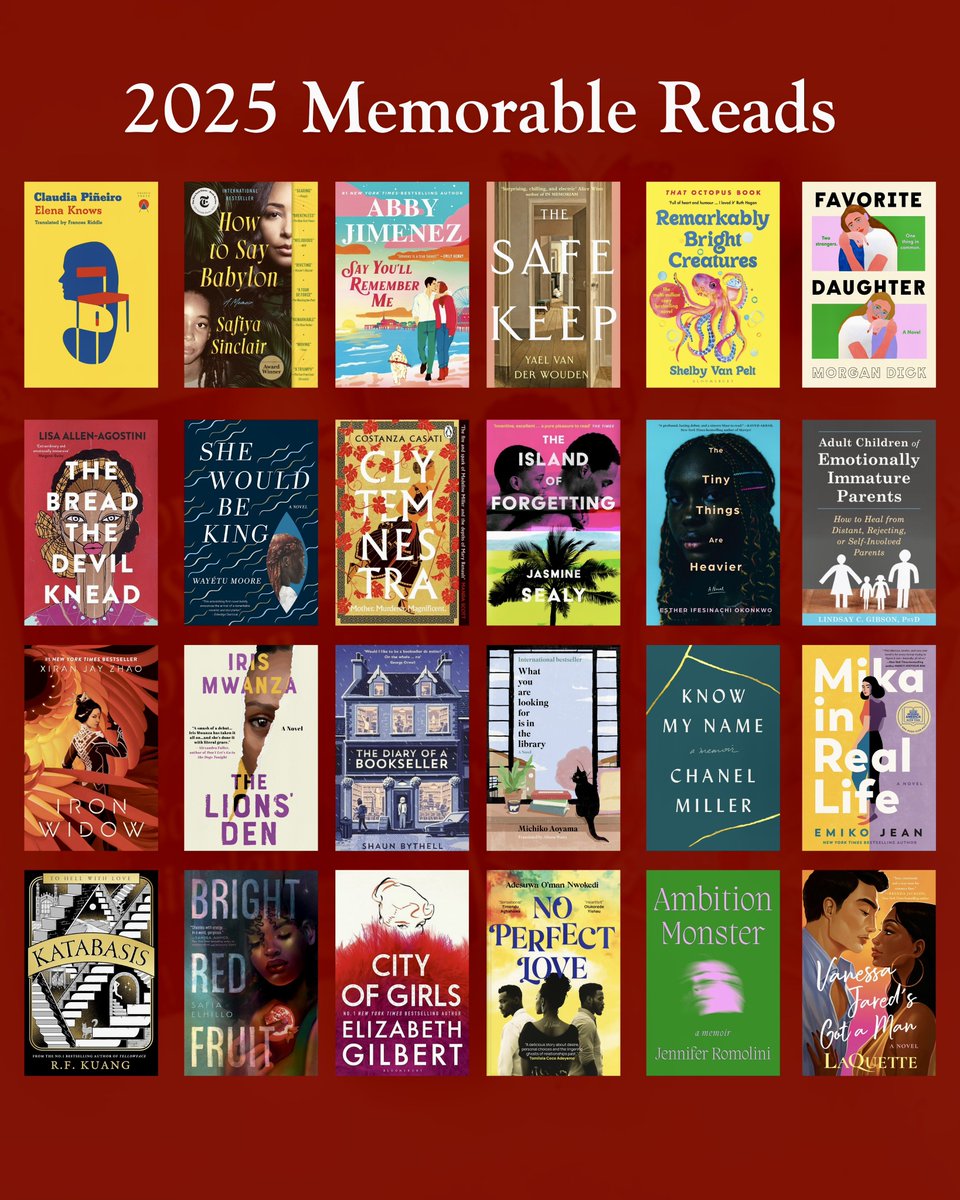 uche_nnay's tweet image. Out of the 180 books I read in 2025, here are my most memorable reads in no particular order.